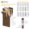 Elegant Hardwood Entrance Door With Weather Resistant Finish