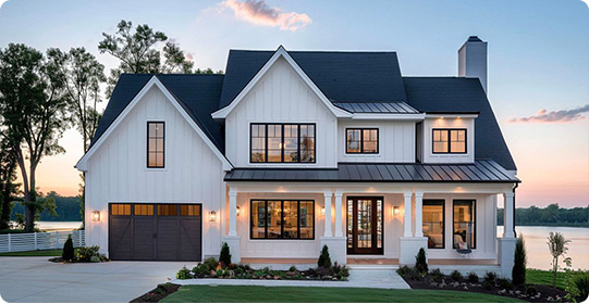 Luxury villas with Aluminum Window custom design