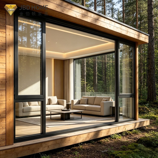 Aluminum Casement Window Soundproof for Villa JBD60