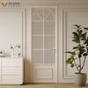Muted Black Double Leaf French Glass Swing Door | JBDHOME 
