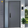 SD01 Modern 1.2mm Steel Security Entry Door with Glass | JBDHOME