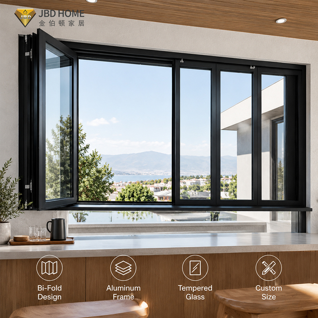 Aluminum Bi-Fold Window System for Modern Residential Projects