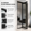 Heavy Duty Thermal Break Aluminum Casement Door JBD80