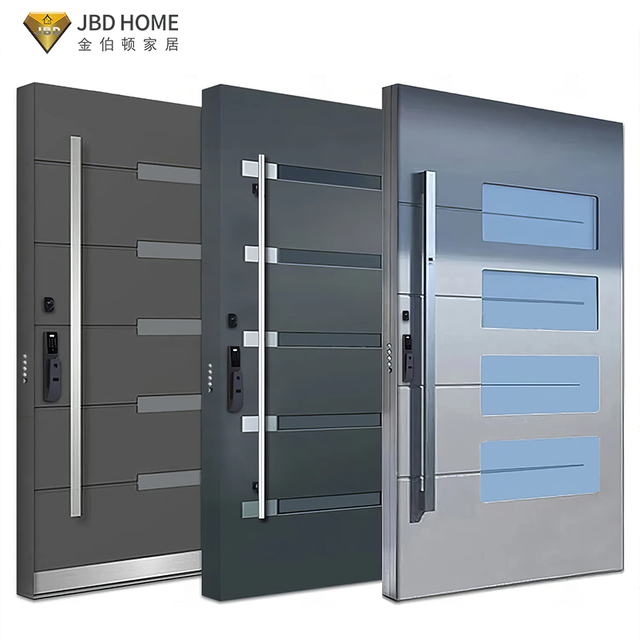 JBD Steel Entrance Door | Smart Lock Security for Luxury Villa