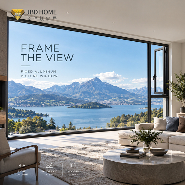 Fixed Aluminum Picture Window for Modern Residential Projects