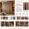 Custom Wooden Wardrobe with Flexible Storage for Modern Bedrooms