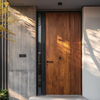 Custom Double Wooden Entry Door for Wide Residential Entrances