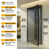 JBDHOME Smart Lock Front Door | Premium Steel Entry Door