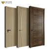 Natural Wood Veneer Interior Door Modern Minimalist Bedroom Door JBD801
