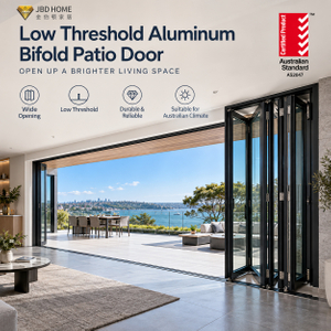 Low Threshold Aluminum Bifold Patio Door for Australian Projects