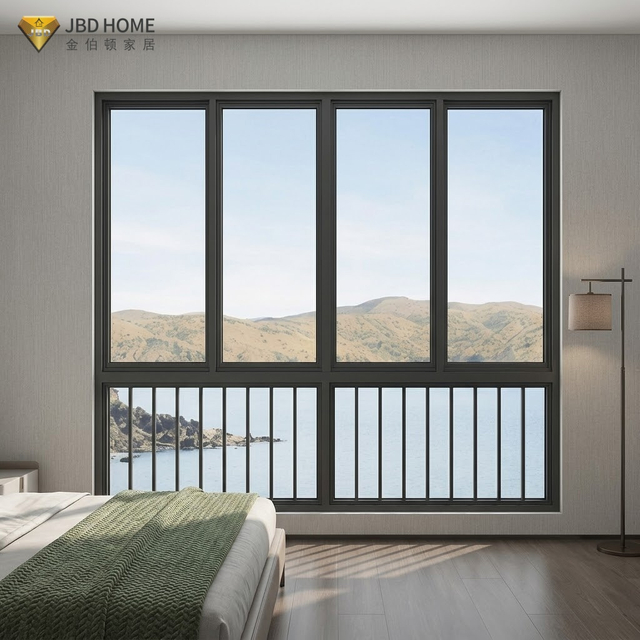 SL80 Double Glazed Thermal Break Soundproof Aluminum Sliding Window