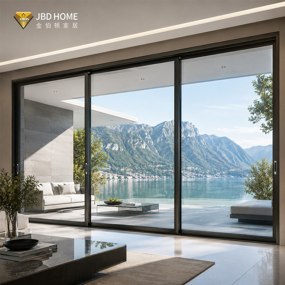 NFRC Heavy Duty Aluminum Sliding Glass Door for Large Openings