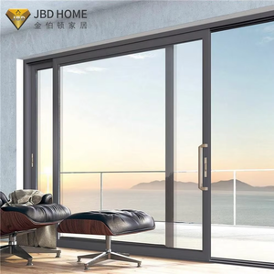 Modern Aluminum Sliding Door Double Glass Patio Door