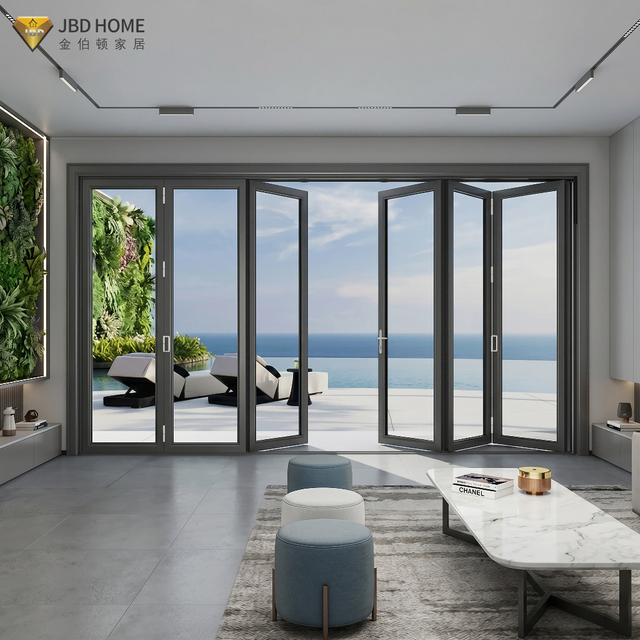 JBD90 Double Glazed | Thermally Broken Aluminum Bifold Patio Door