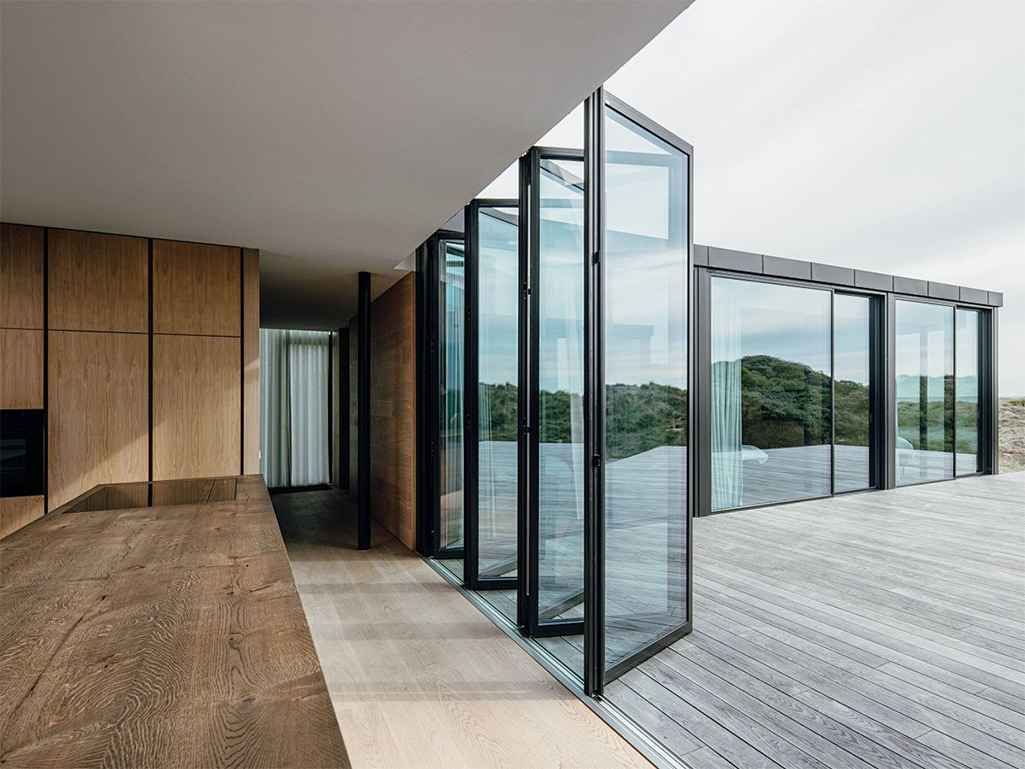 NFRC Aluminum Bifold Patio Door for US Villa
