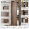 Custom Flush Hidden Wooden Door with Concealed Frame
