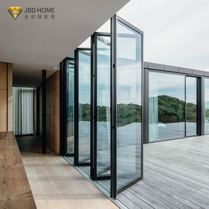 Thermal Break AS2047 Certified Glass Patio Aluminum Bifold Door