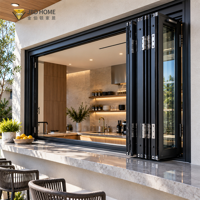 Aluminum Folding Pass Through Window for Kitchen And Commercial Projects